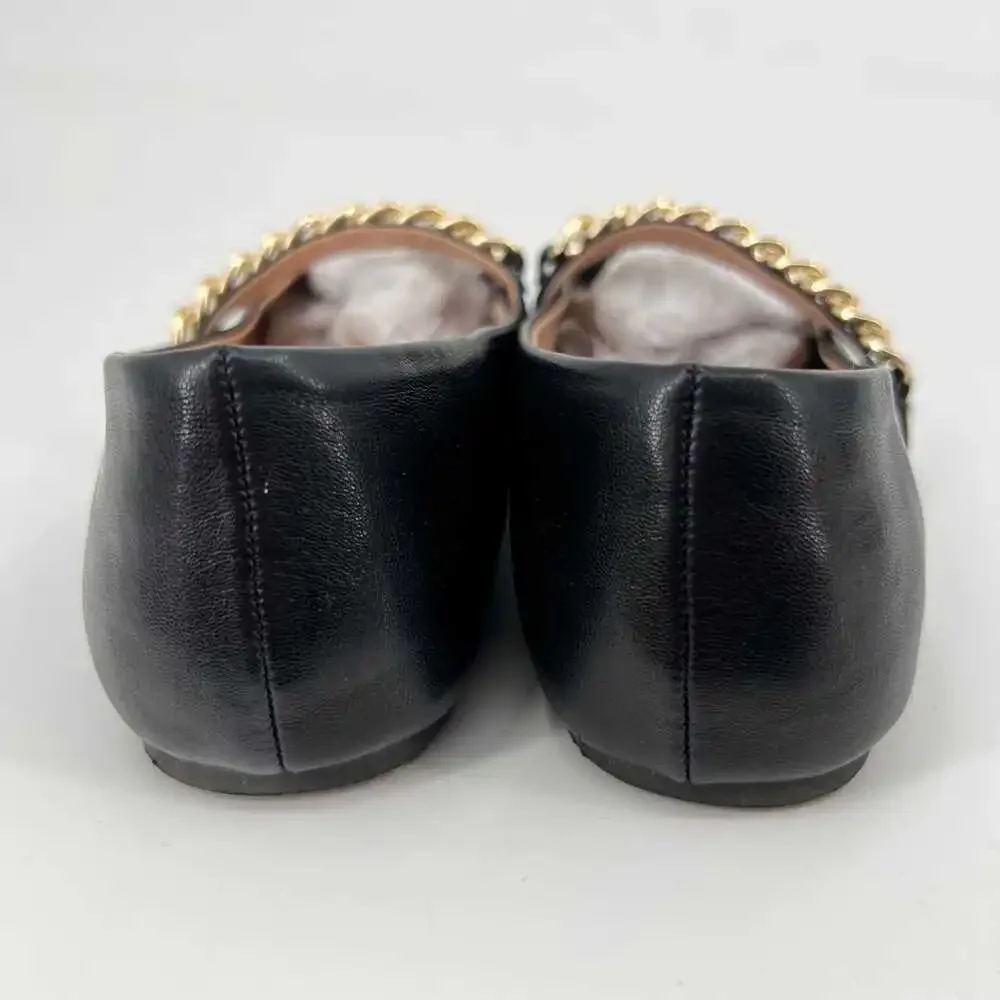 INC International Concepts Black Gold Ballet Flats | Size 3G
